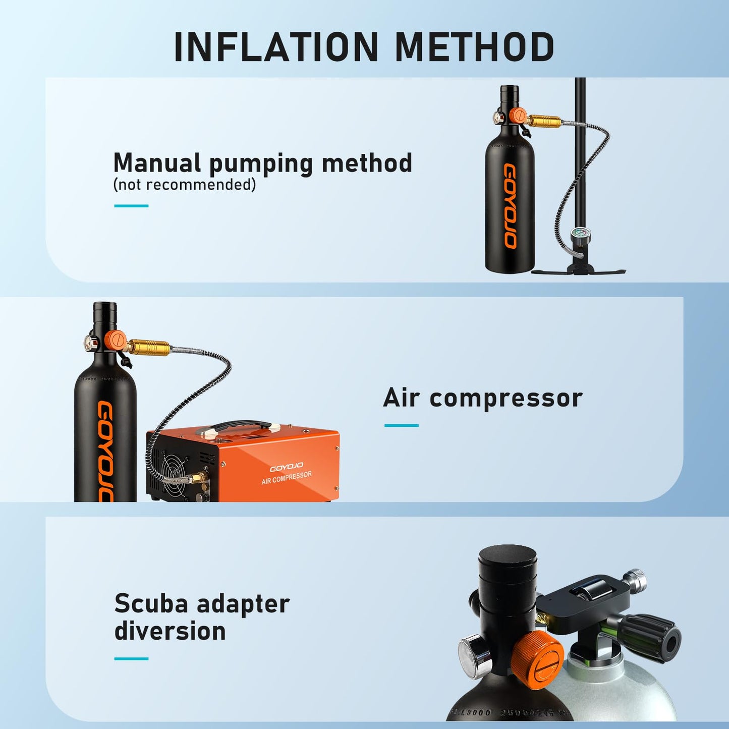 Mini Scuba Tank with Diving Mask Air System