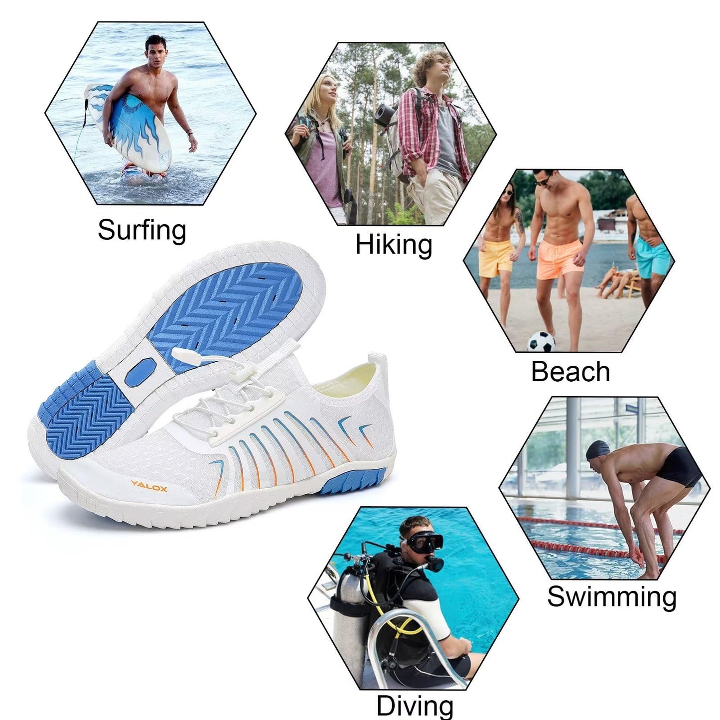 Unisex Quick-Dry Barefoot Water Shoes for Swimming