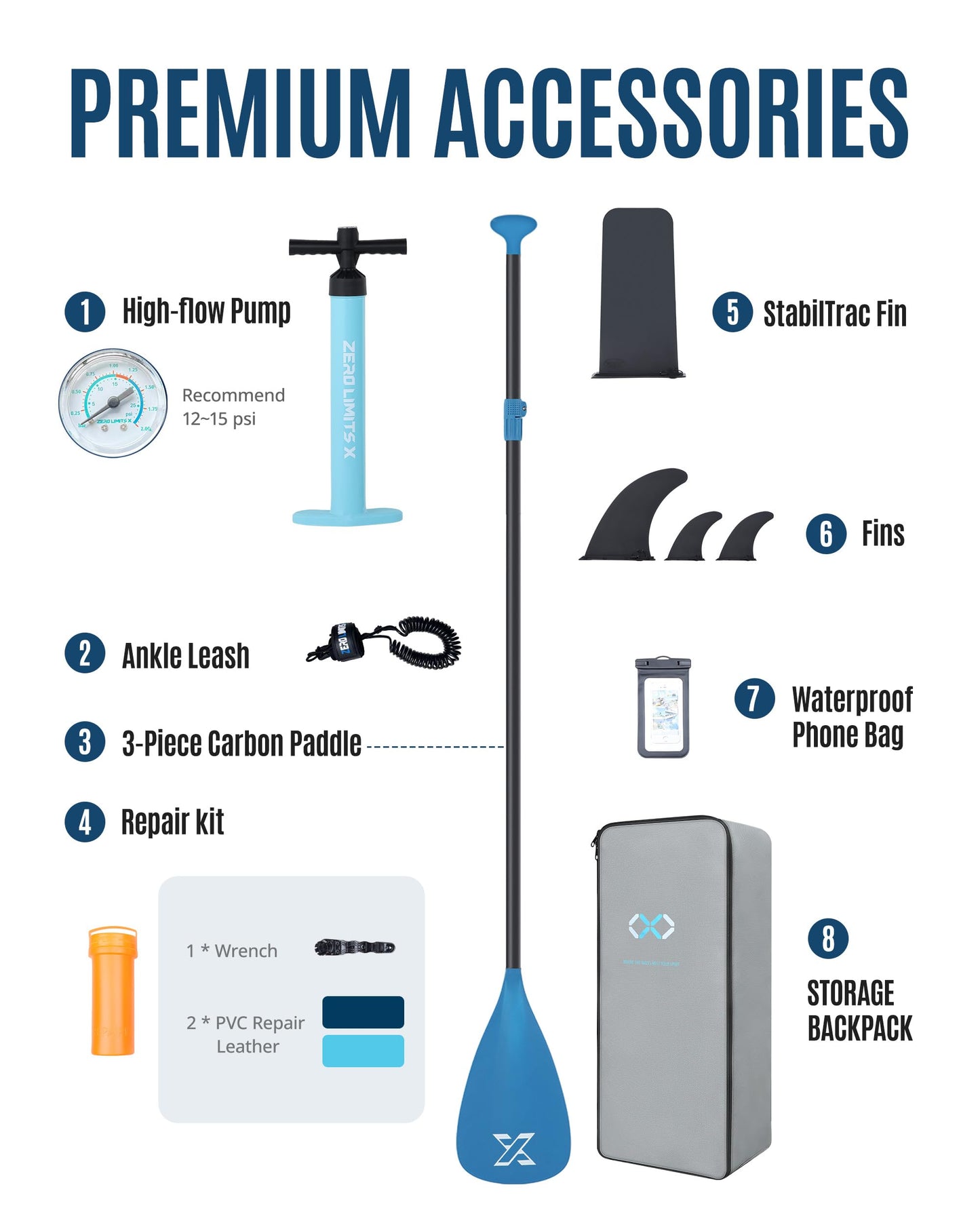 11.6 ft Ultra Wide Inflatable Paddle Board Set