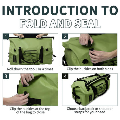 80L Heavy Duty Waterproof Dry Duffel Bag