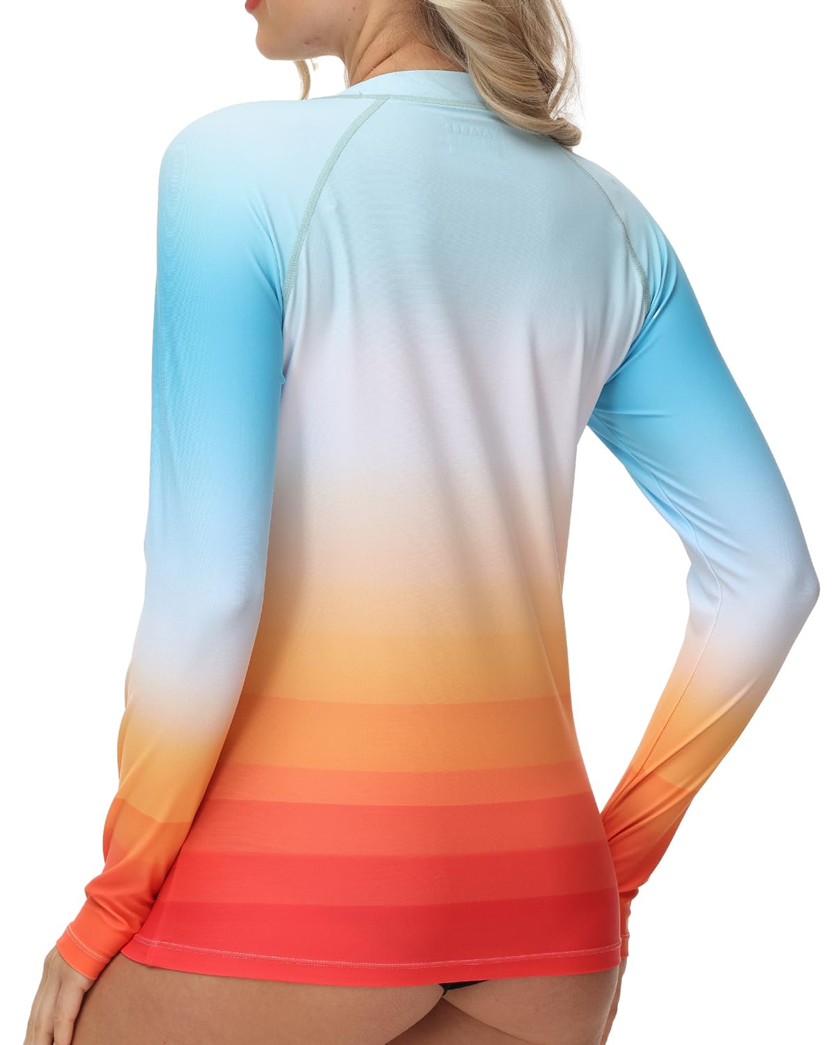 Women's UPF 50+ Long Sleeve Rash Guard Swim Top
