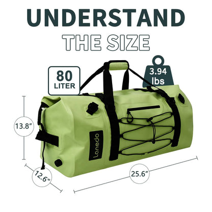 80L Heavy Duty Waterproof Dry Duffel Bag