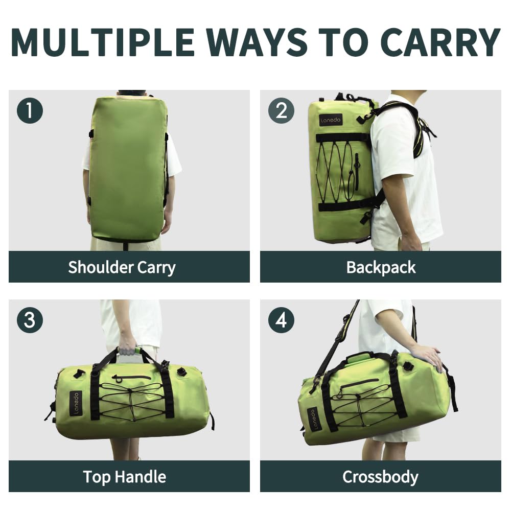 80L Heavy Duty Waterproof Dry Duffel Bag