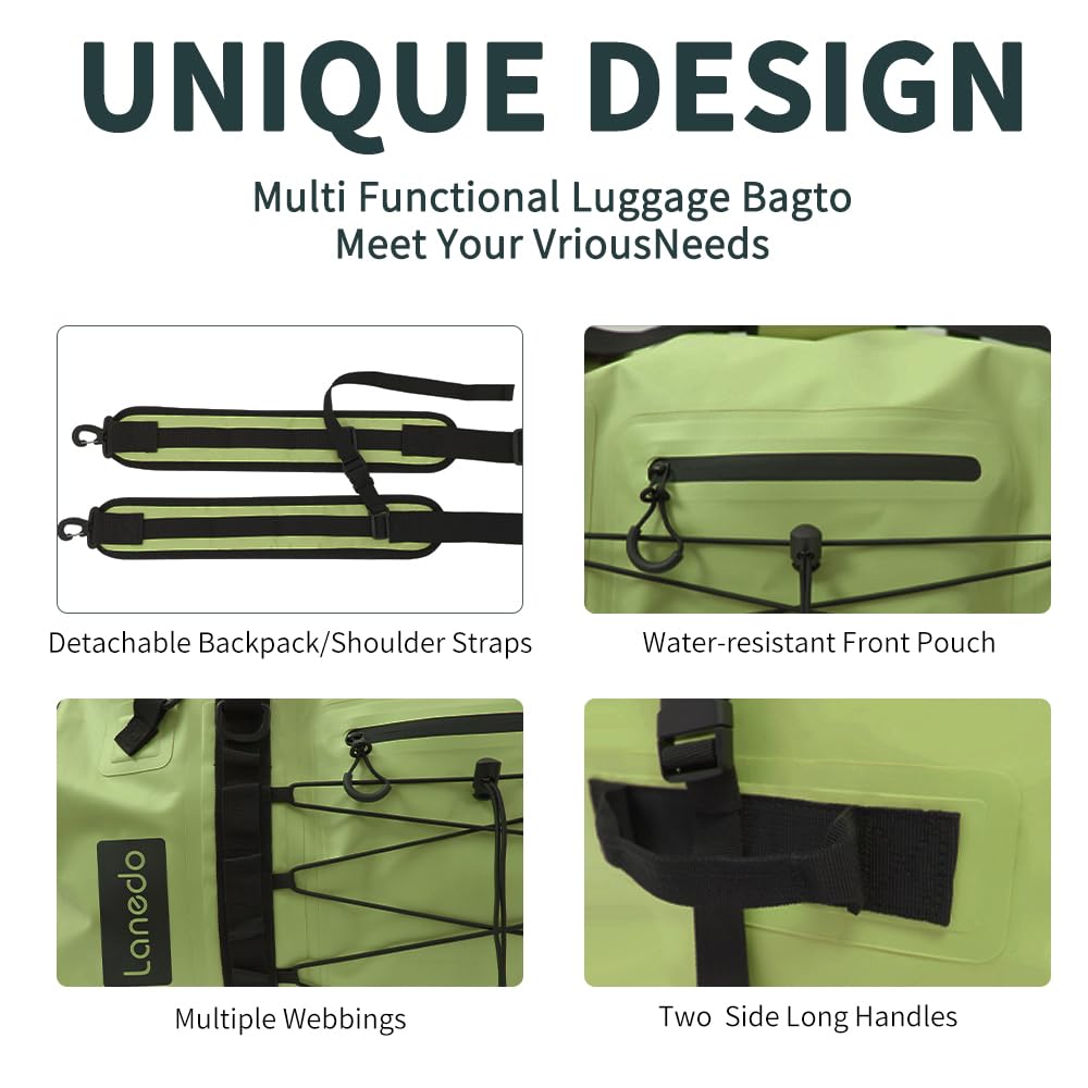 80L Heavy Duty Waterproof Dry Duffel Bag