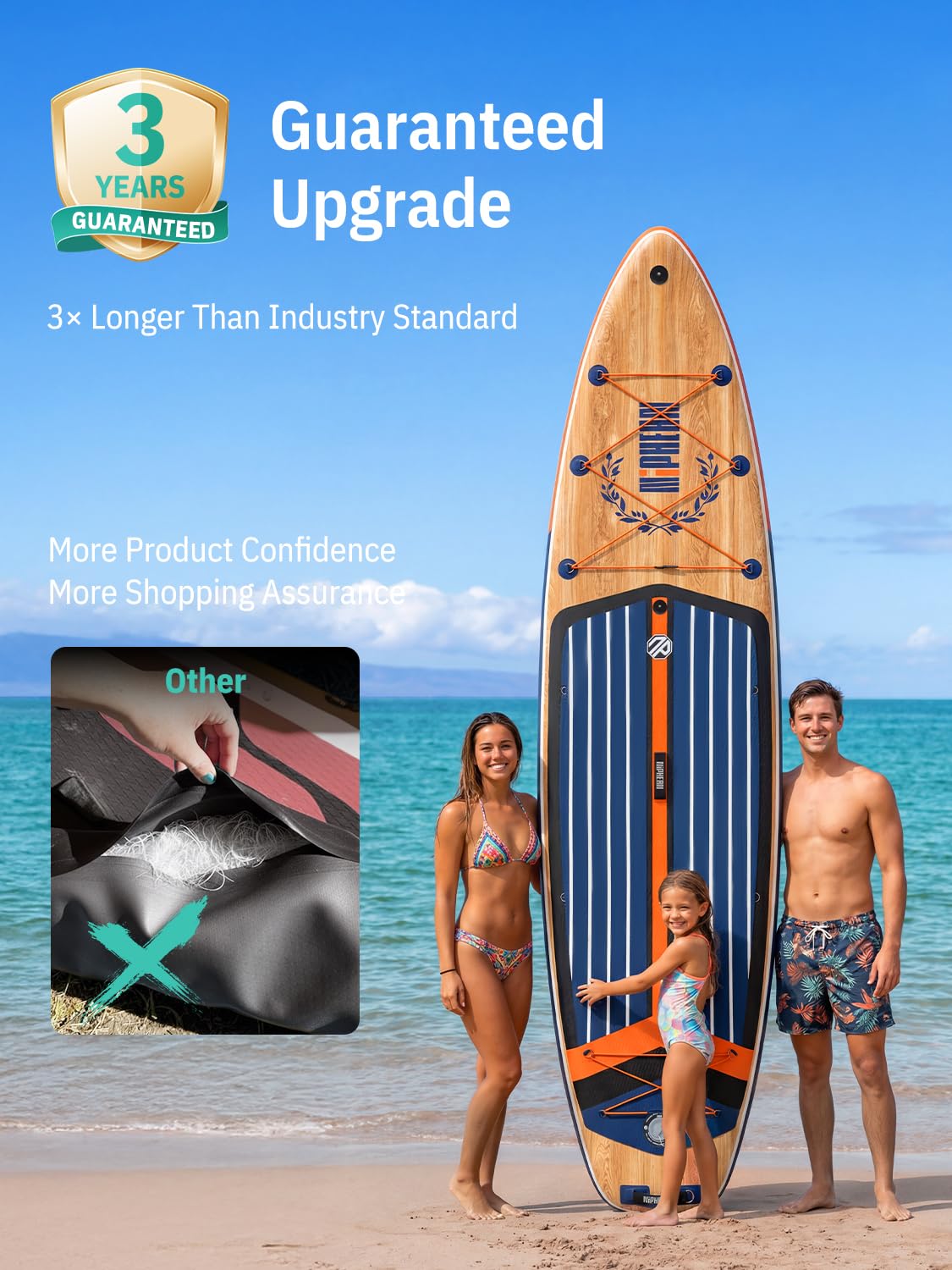 Extra Large Inflatable Paddle Board for Family Use