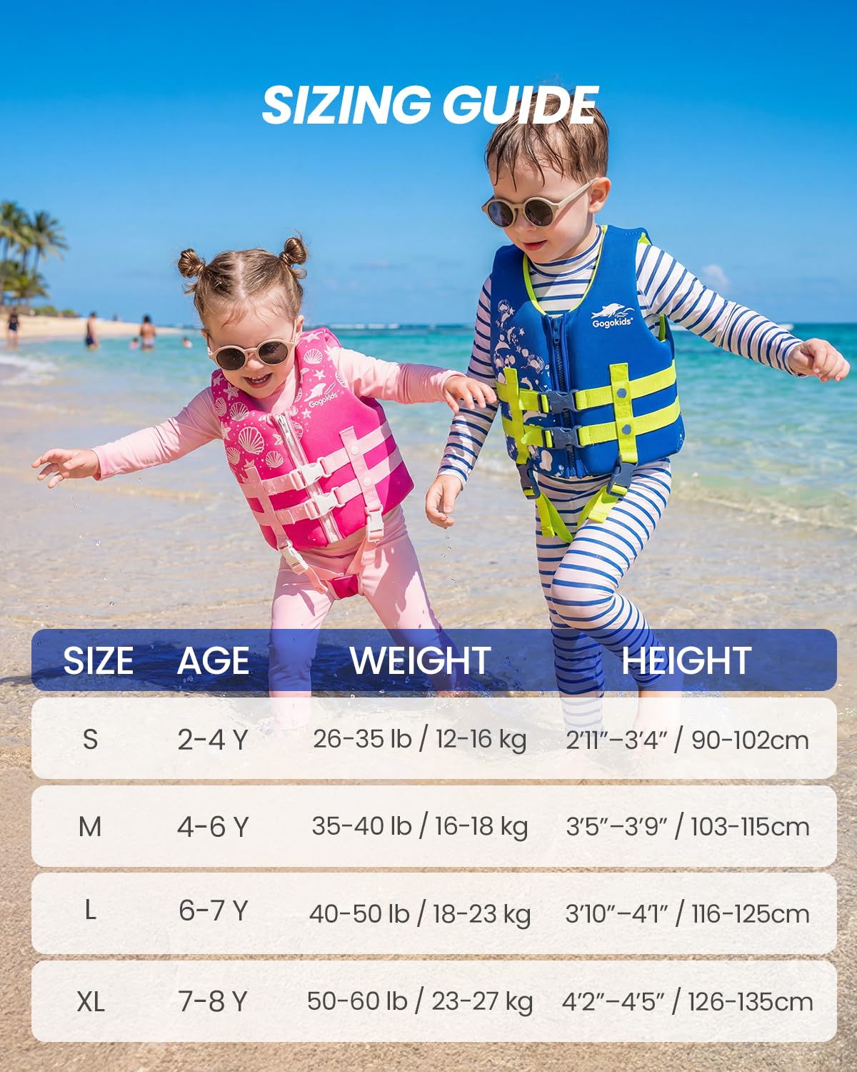 Toddler Swim Vest Float Jacket for Kids 2–8 Years