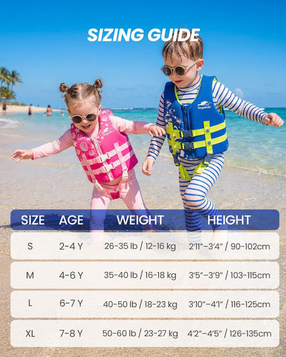 Toddler Swim Vest Float Jacket for Kids 2–8 Years