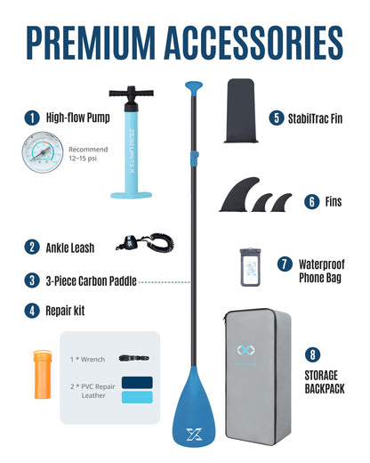 11.6 ft Ultra Wide Inflatable Paddle Board Set