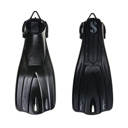 Open Heel Scuba Diving Fins with Bungee Strap
