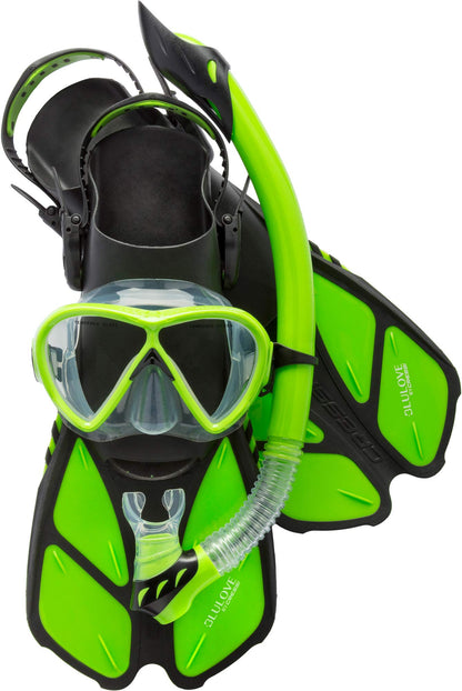 Premium Snorkeling Set with Mask Snorkel Fins