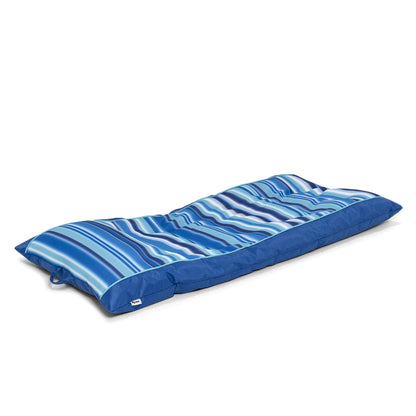 Mesh Pool Lounger with Headrest No Inflation Needed