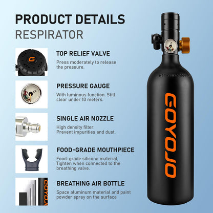 Mini Scuba Tank with Diving Mask Air System