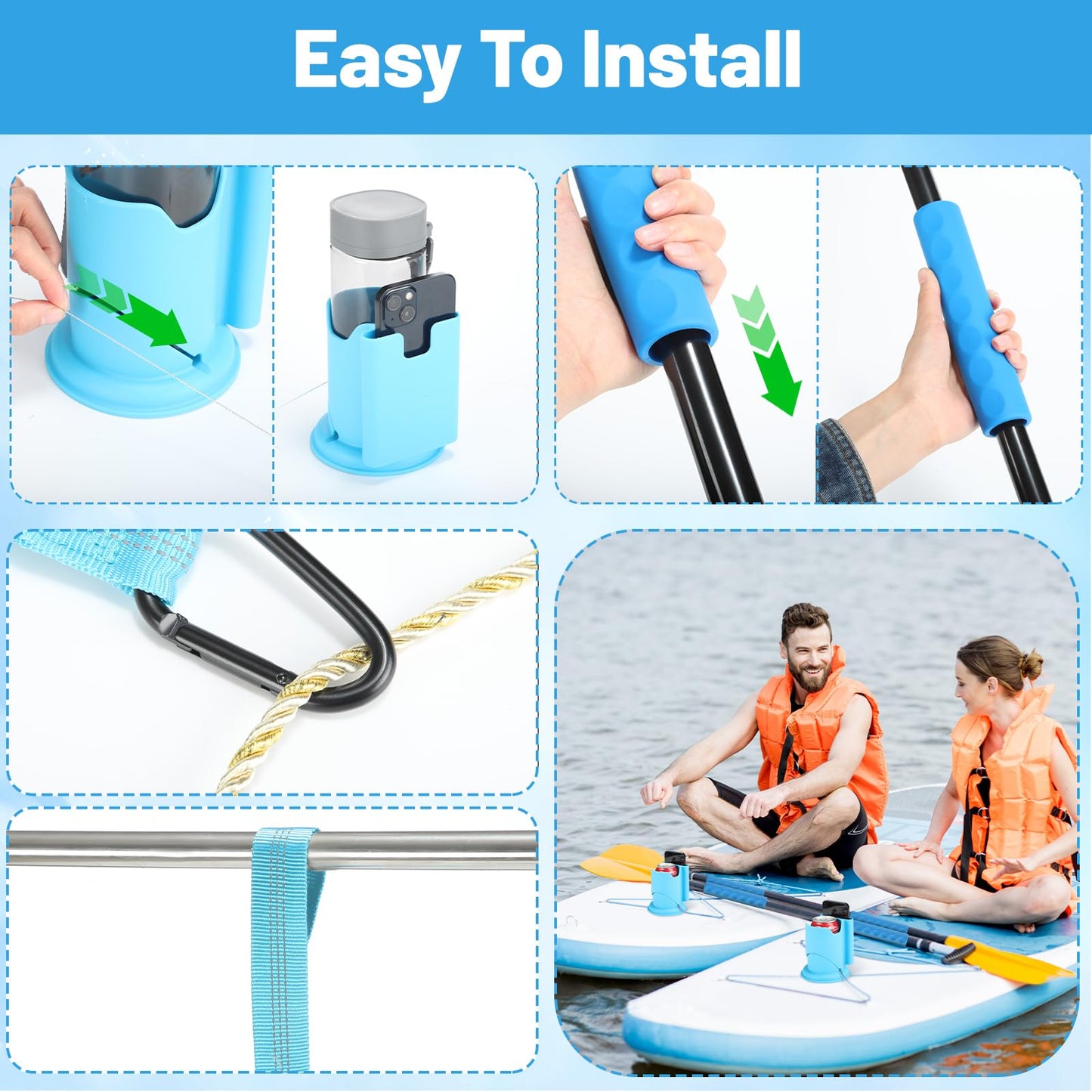 8-Piece Paddle Board Accessory Kit for Kayaking