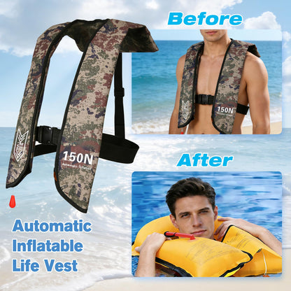 Automatic Inflatable Life Jacket Vest for Adults