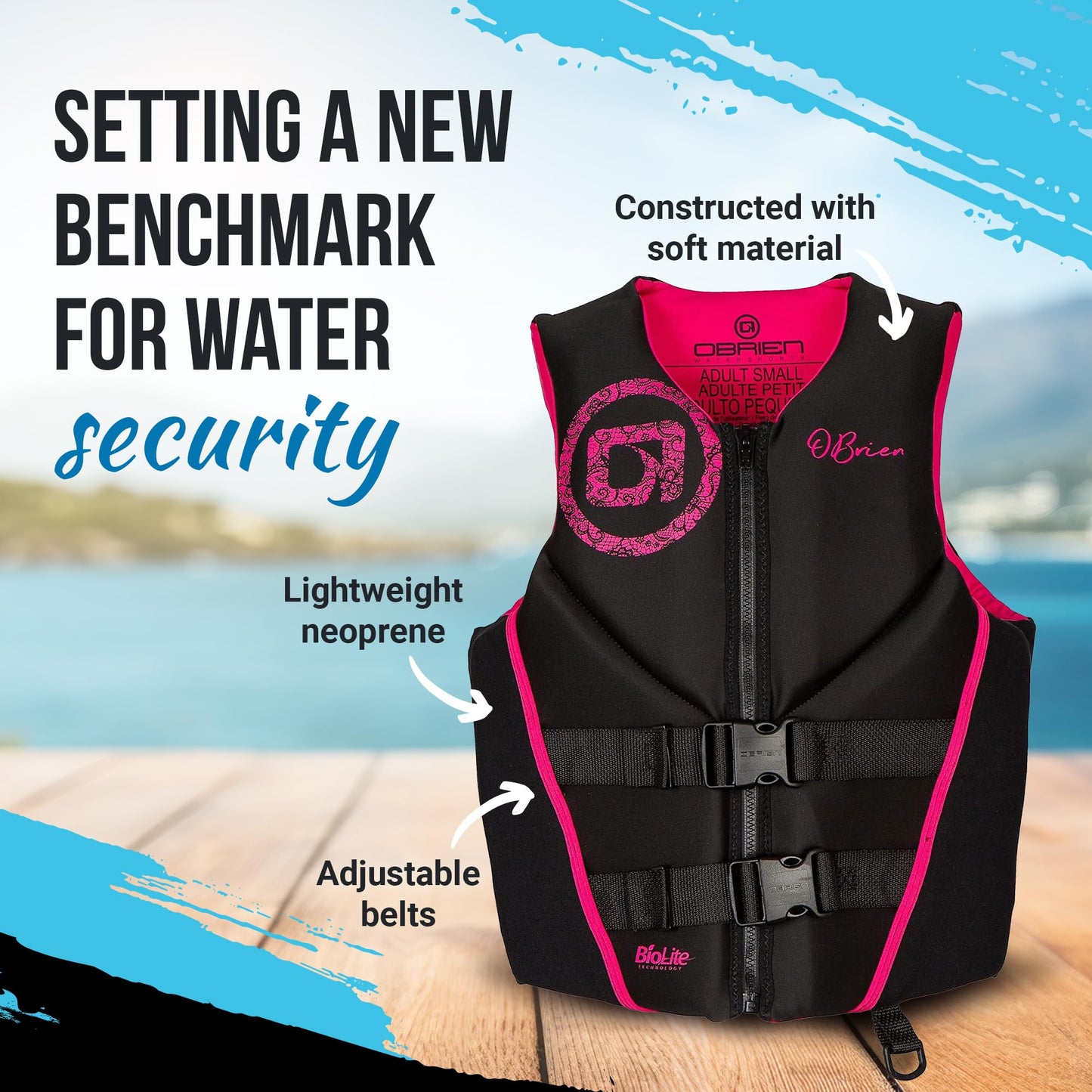 Women's Neoprene USCG Approved Life Jacket Vest