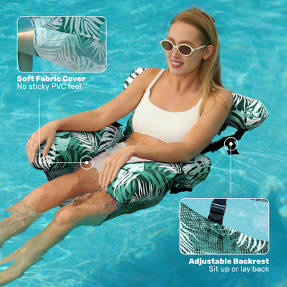 2-Pack Inflatable Pool Lounge Chairs for Adults