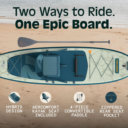 Inflatable Paddle Board Bundle with Paddle and Pump
