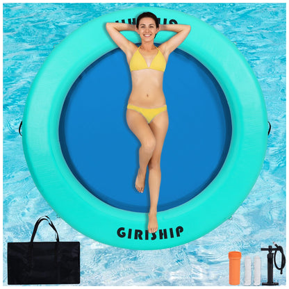 Round Inflatable Water Hammock Floating Dock