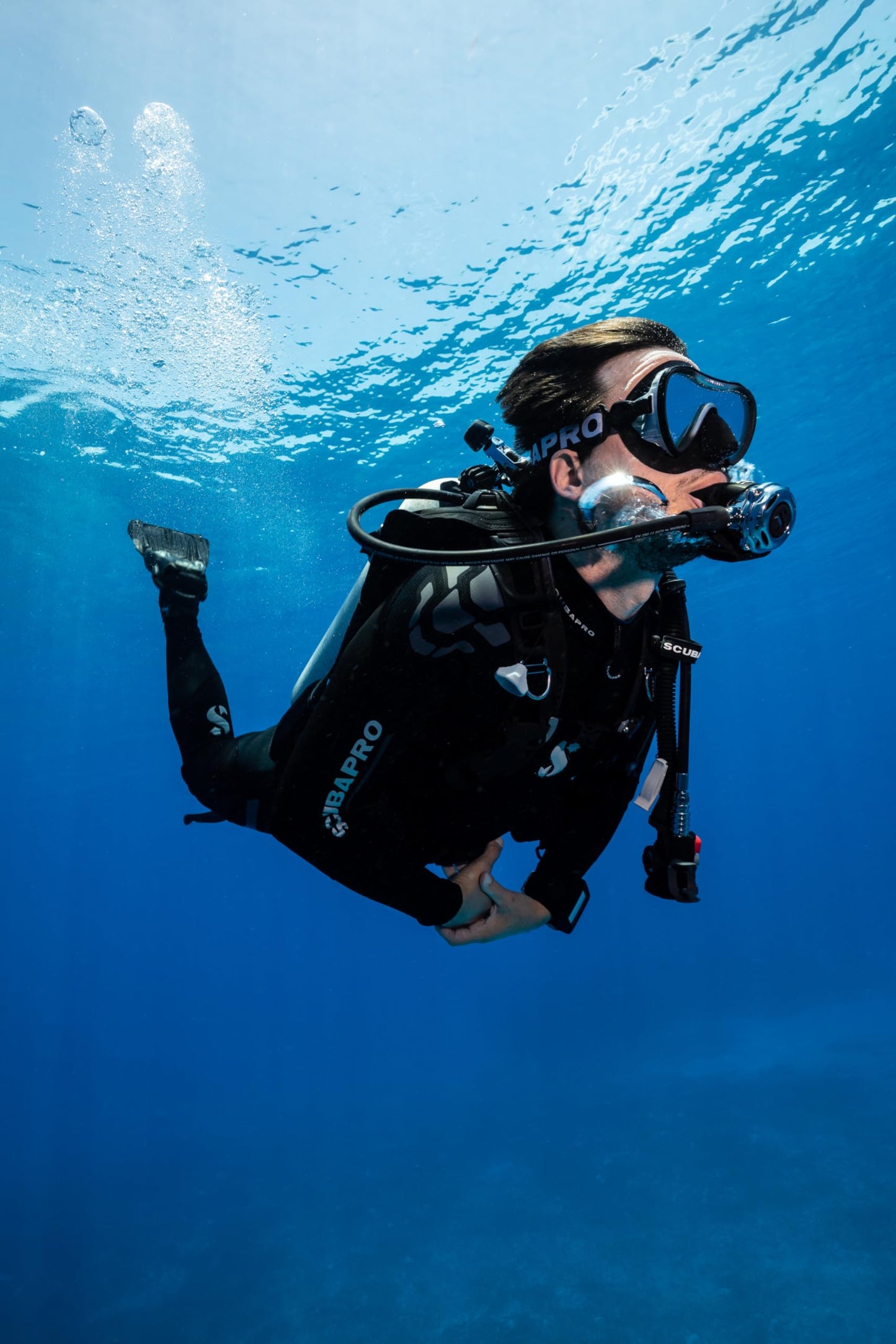Open Heel Scuba Diving Fins with Bungee Strap