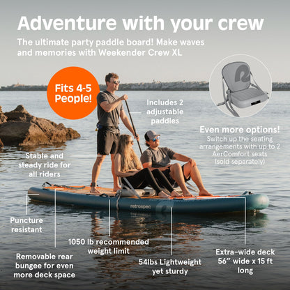 XL Multi-Person Inflatable Paddle Board Set
