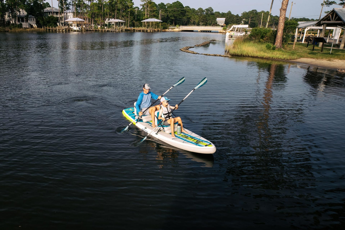 Convertible Tandem Inflatable Paddle Board Set