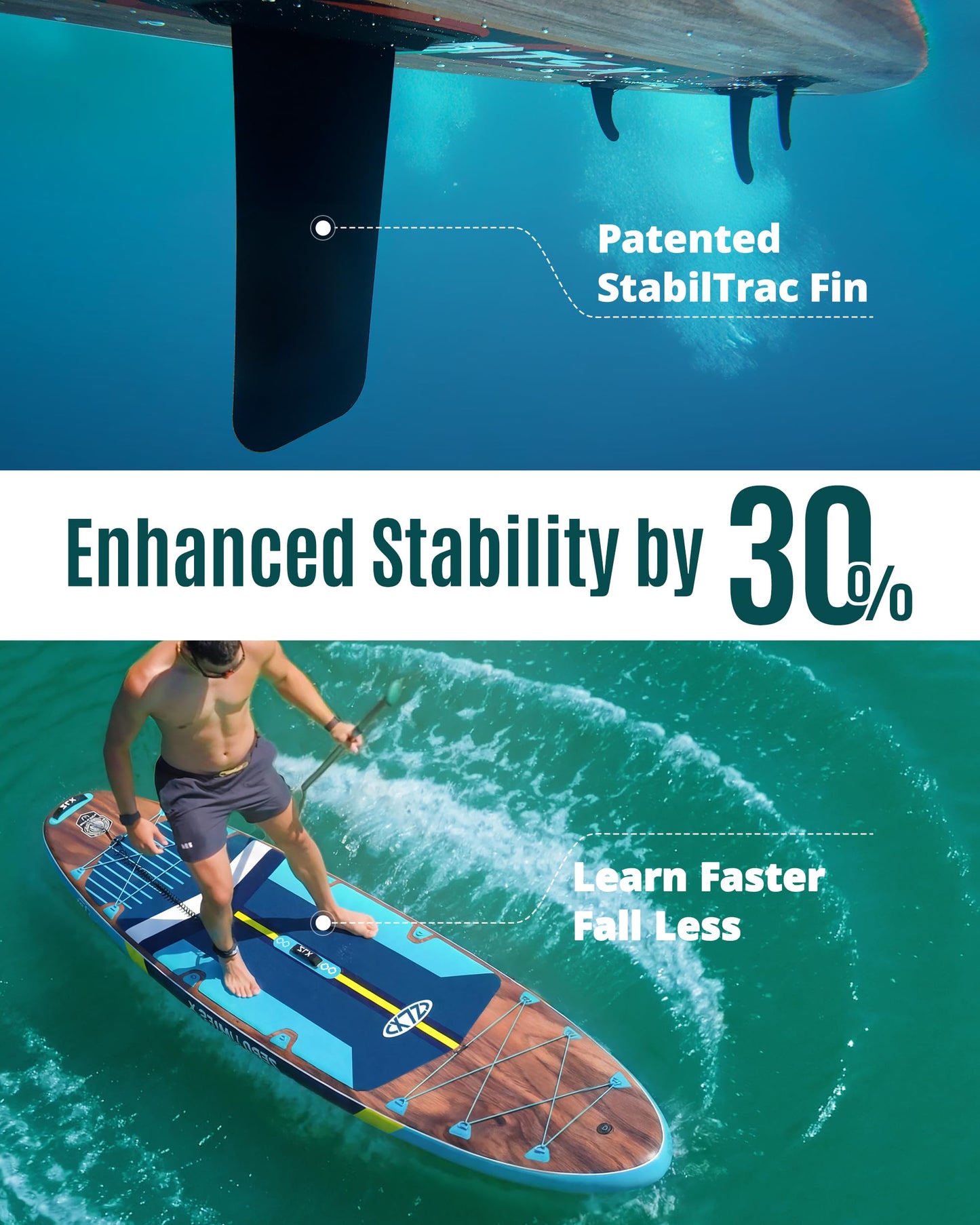 11.6 ft Ultra Wide Inflatable Paddle Board Set