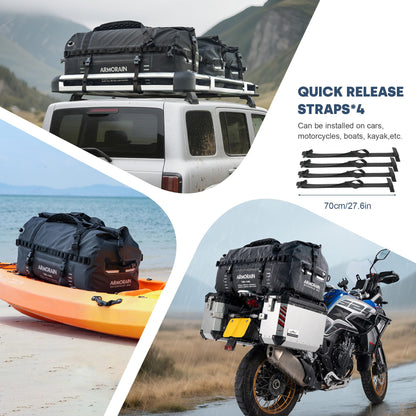 120L Waterproof Travel Dry Bag with Shoulder Straps