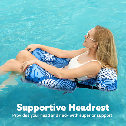 2-Pack Inflatable Pool Lounge Chairs for Adults
