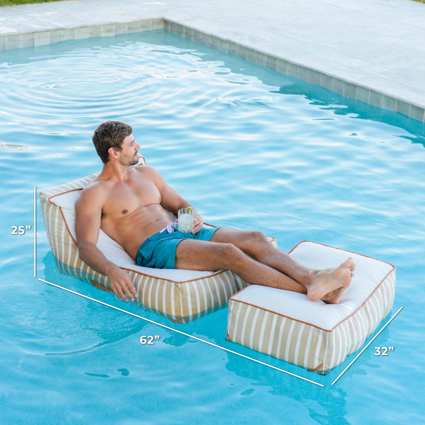 Mesh Pool Float and Patio Chair No Inflation Needed