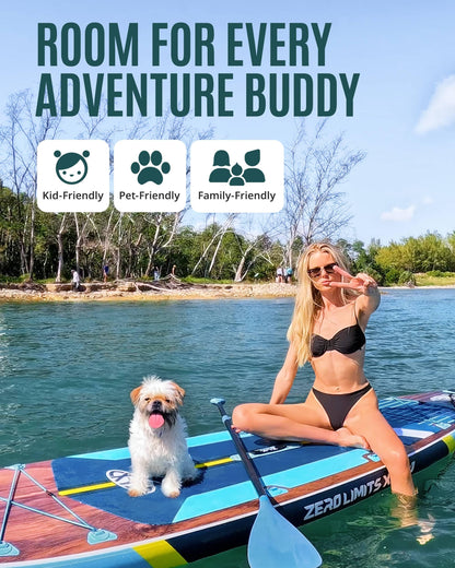 11.6 ft Ultra Wide Inflatable Paddle Board Set