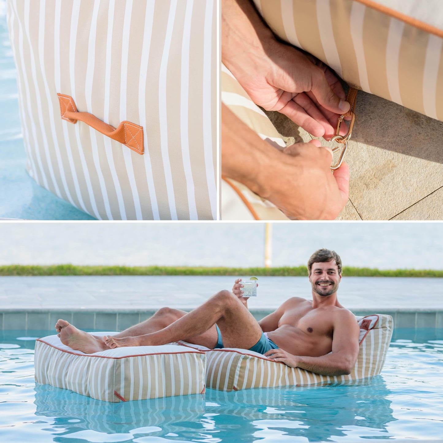Mesh Pool Float and Patio Chair No Inflation Needed