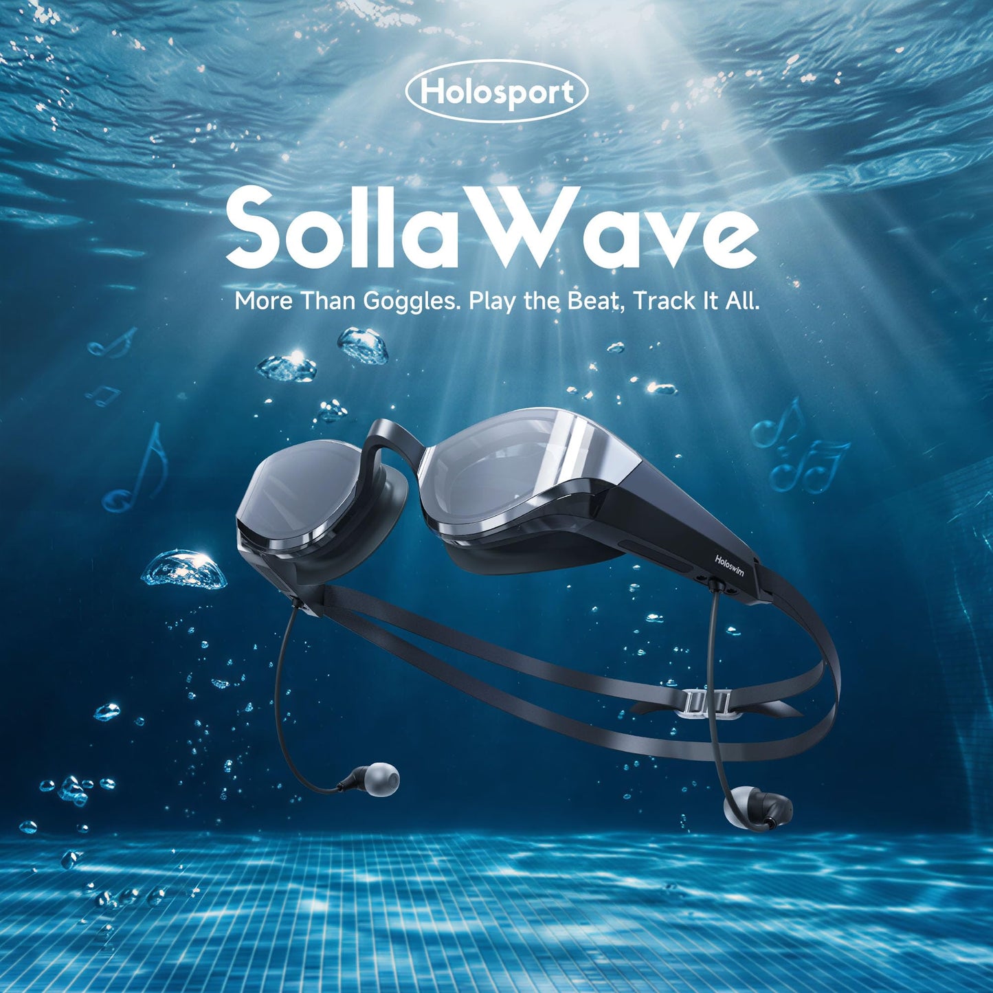 AI Smart Swimming Goggles with Music and MP3 Player