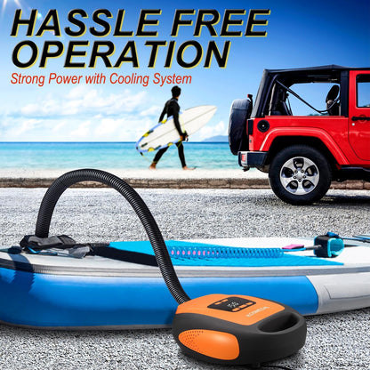 Electric Paddle Board Pump 20 PSI with Auto Shutoff