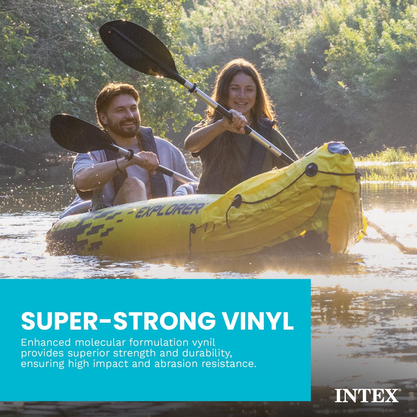 2-Person Inflatable Kayak Set with Oars and Pump