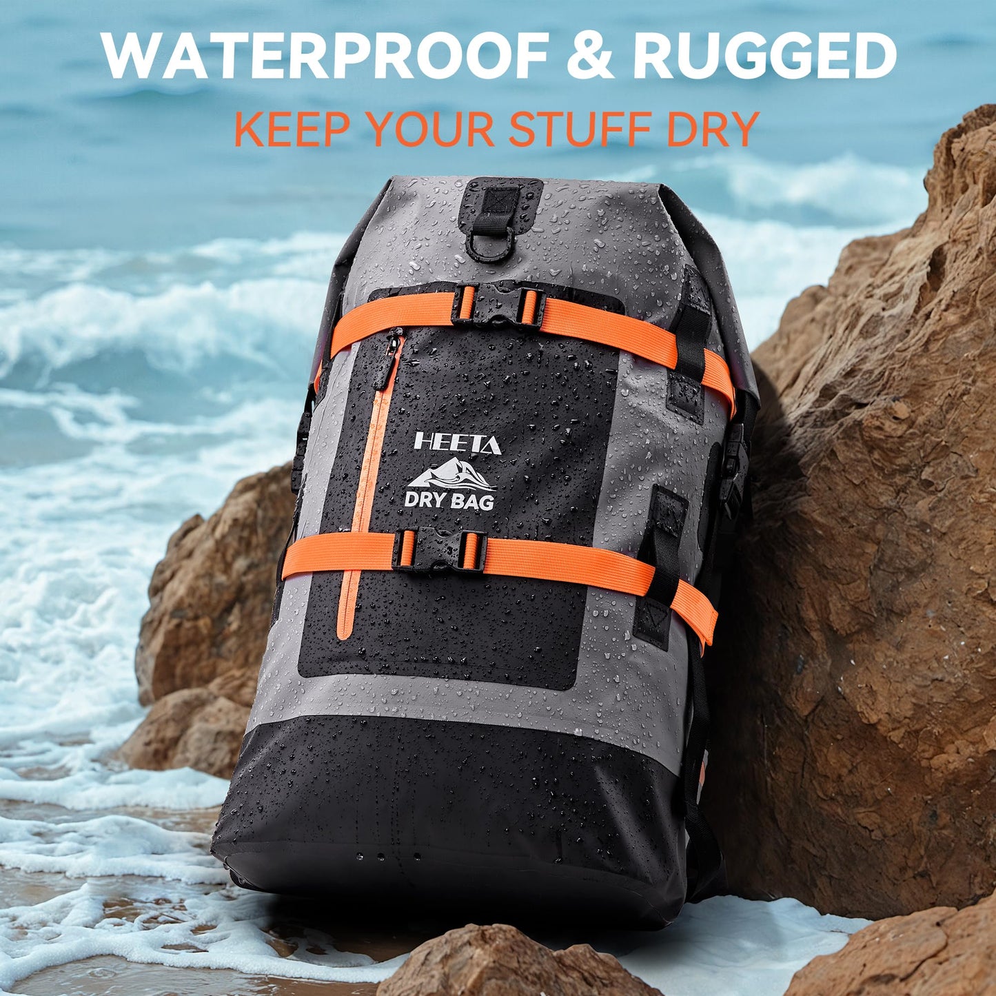 40L Waterproof Roll Top Dry Backpack