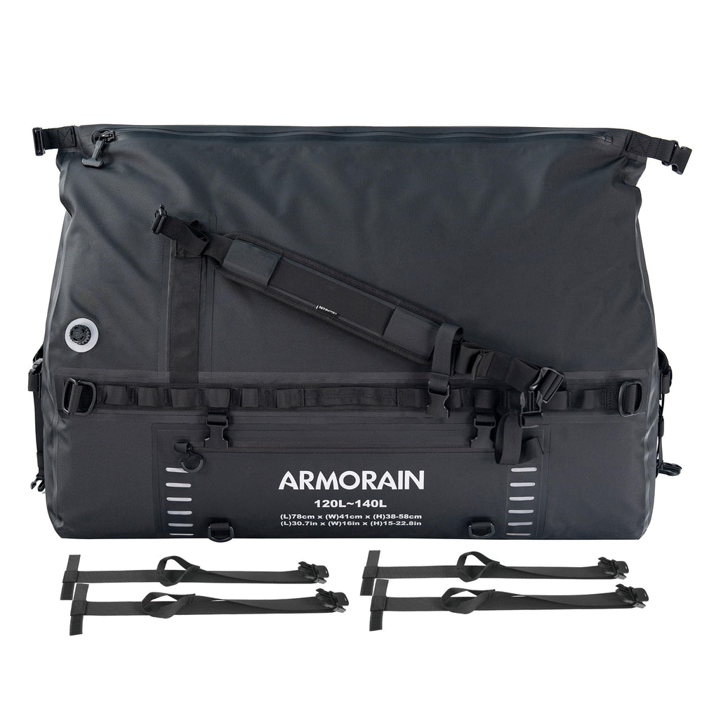 120L Waterproof Travel Dry Bag with Shoulder Straps