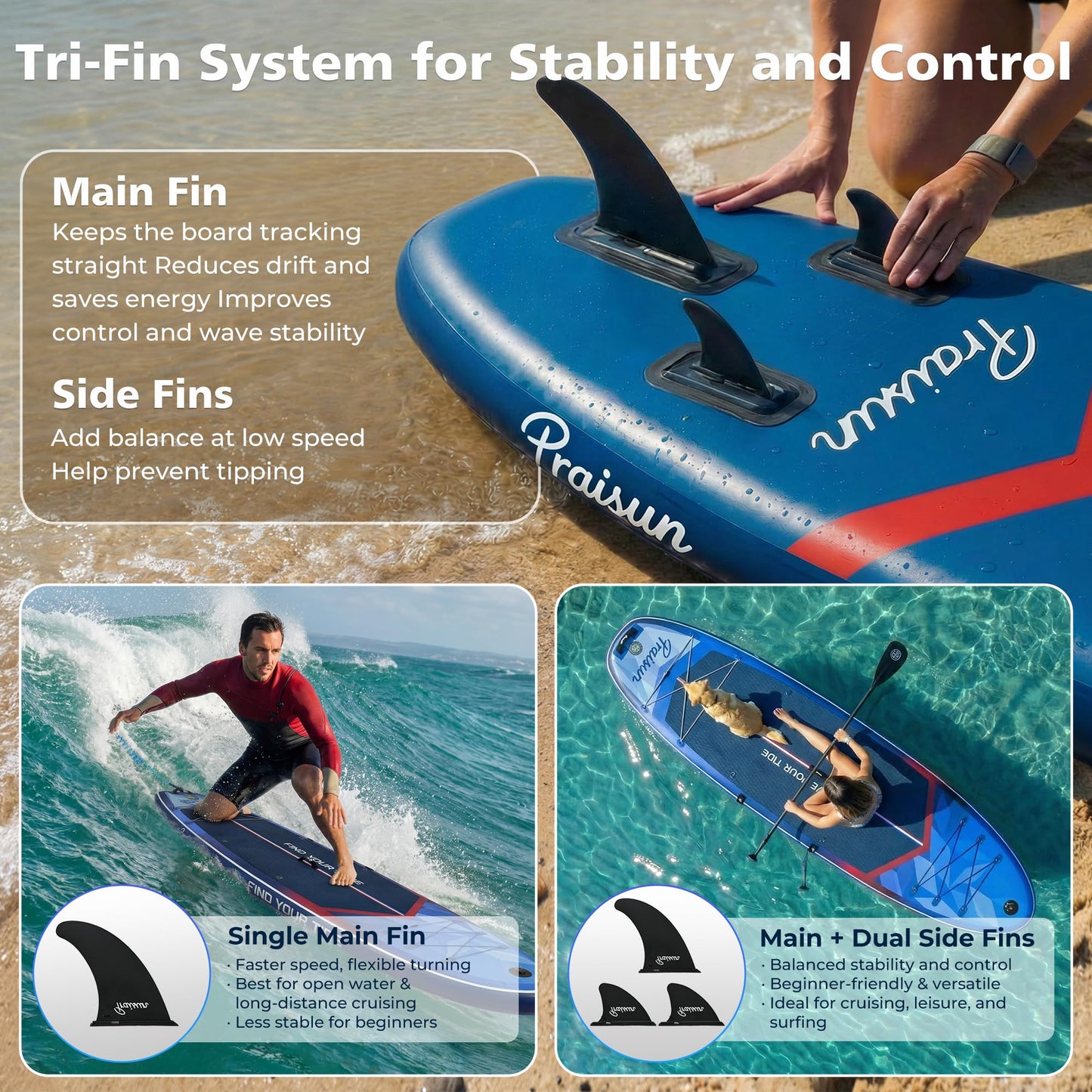 12 ft Extra Wide Inflatable Paddle Board with Seat