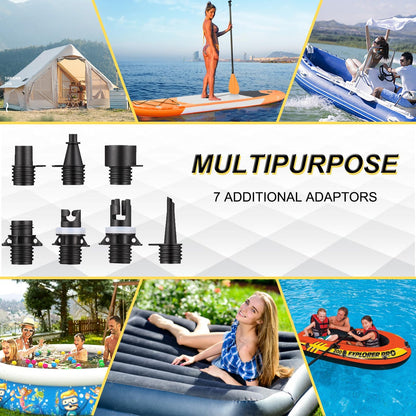 Electric Paddle Board Pump 20 PSI with Auto Shutoff