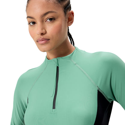Women's Long Sleeve UV Rash Guard Swim Shirt