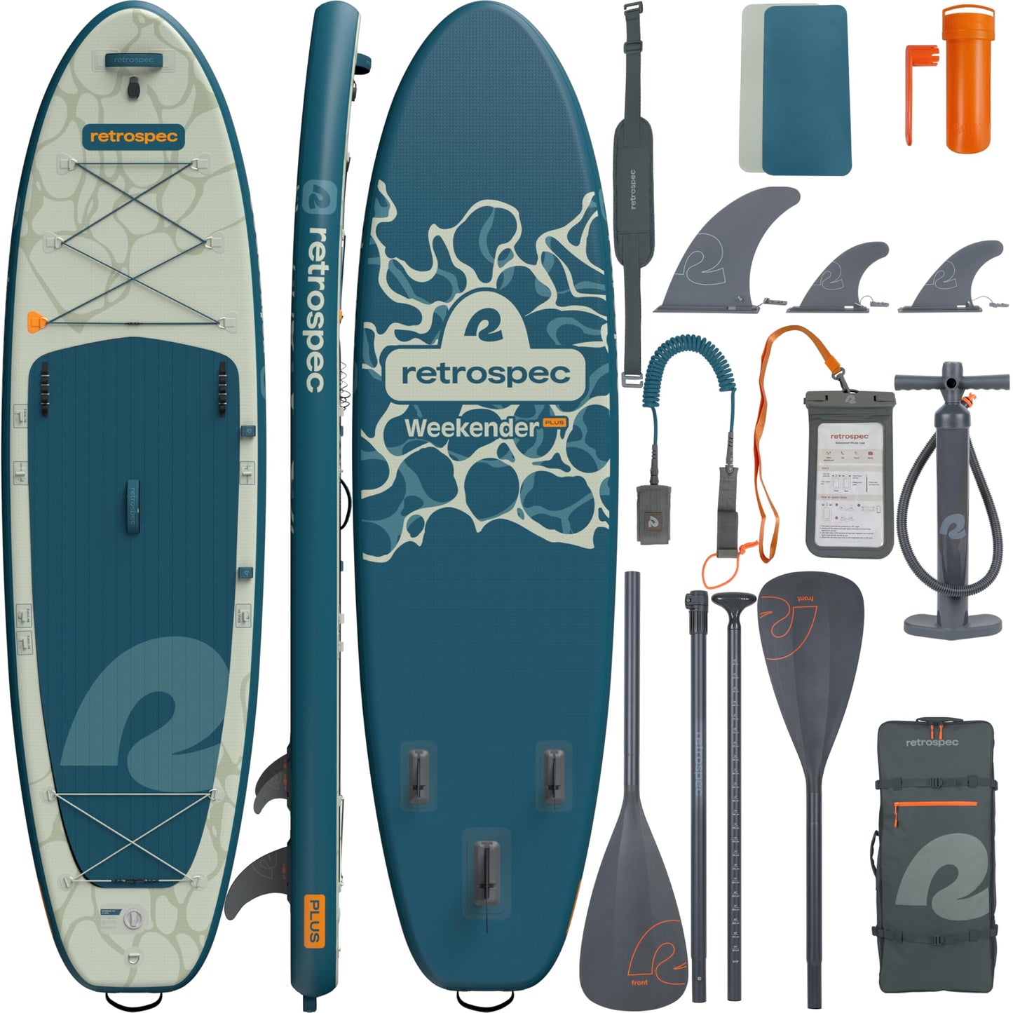 Inflatable Paddle Board Bundle with Paddle and Pump