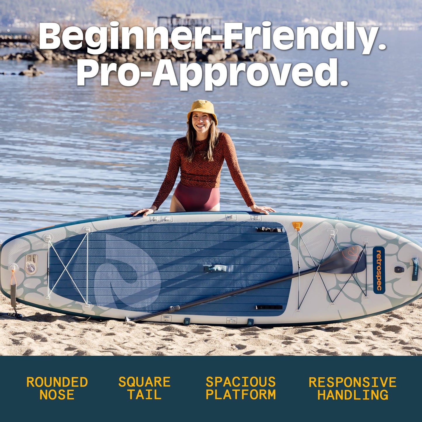 Inflatable Paddle Board Bundle with Paddle and Pump
