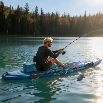 12 ft Extra Wide Inflatable Paddle Board with Seat