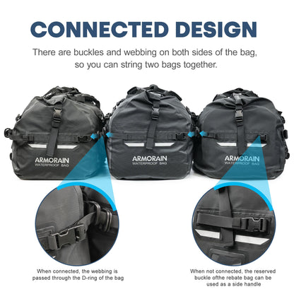 120L Waterproof Travel Dry Bag with Shoulder Straps