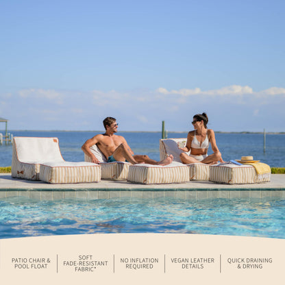 Mesh Pool Float and Patio Chair No Inflation Needed