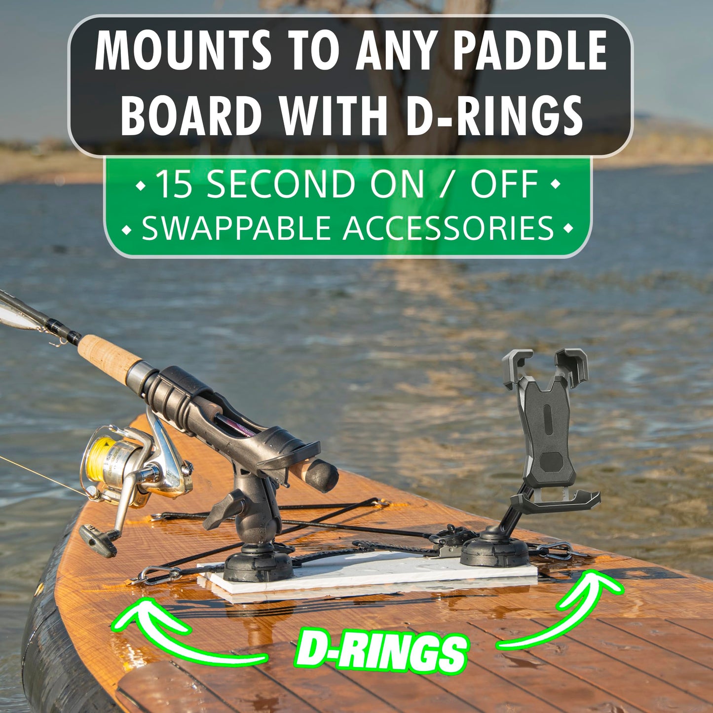 Universal Paddle Board Fishing Mount Accessory Kit