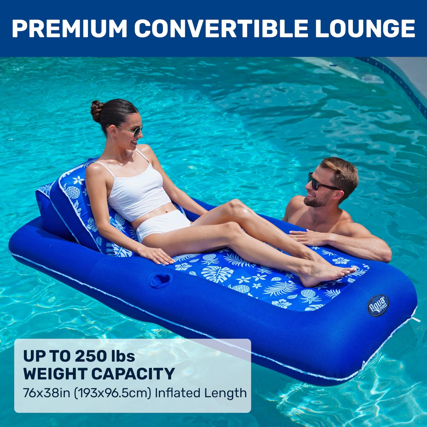 Convertible Inflatable Pool Lounger Float XL