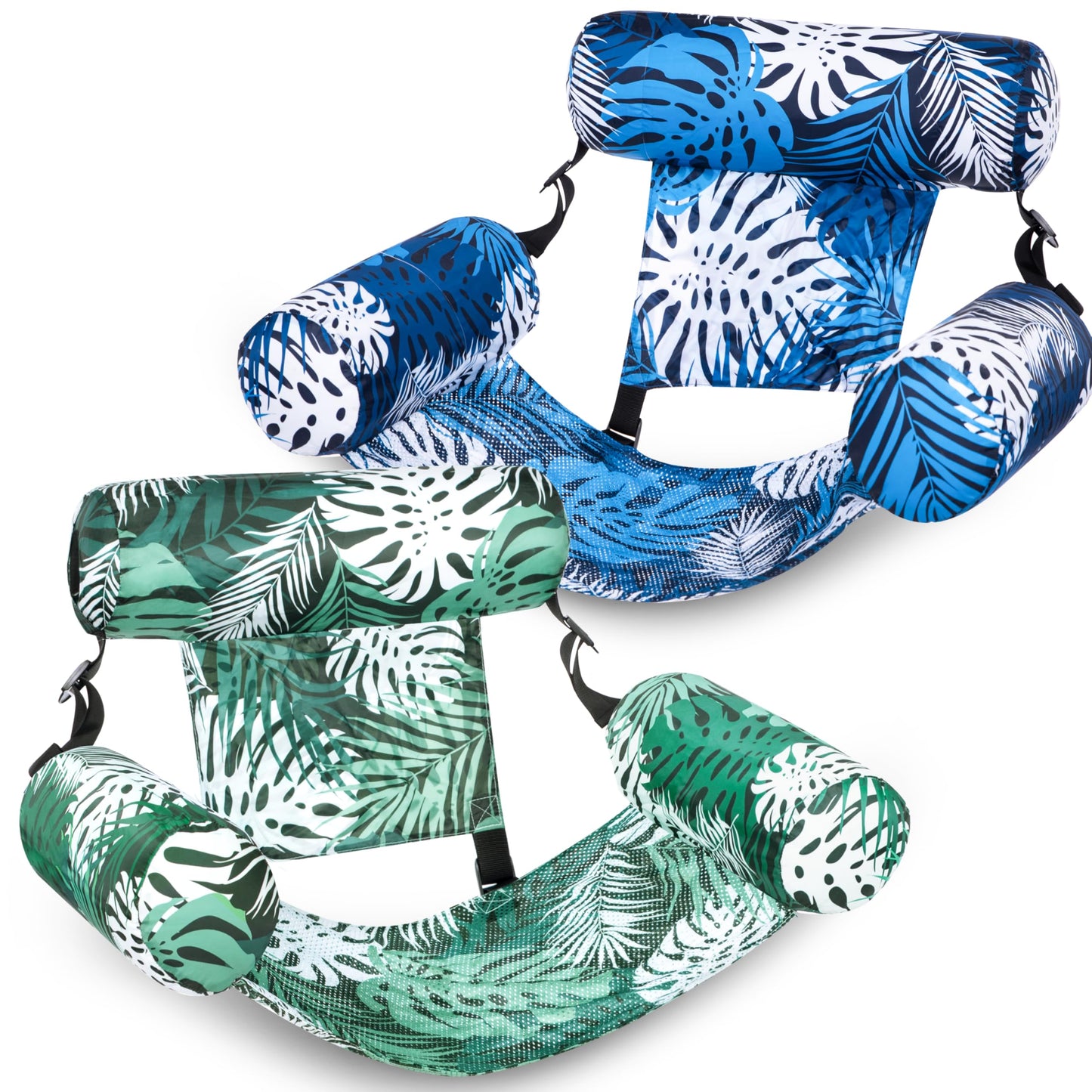 2-Pack Inflatable Pool Lounge Chairs for Adults