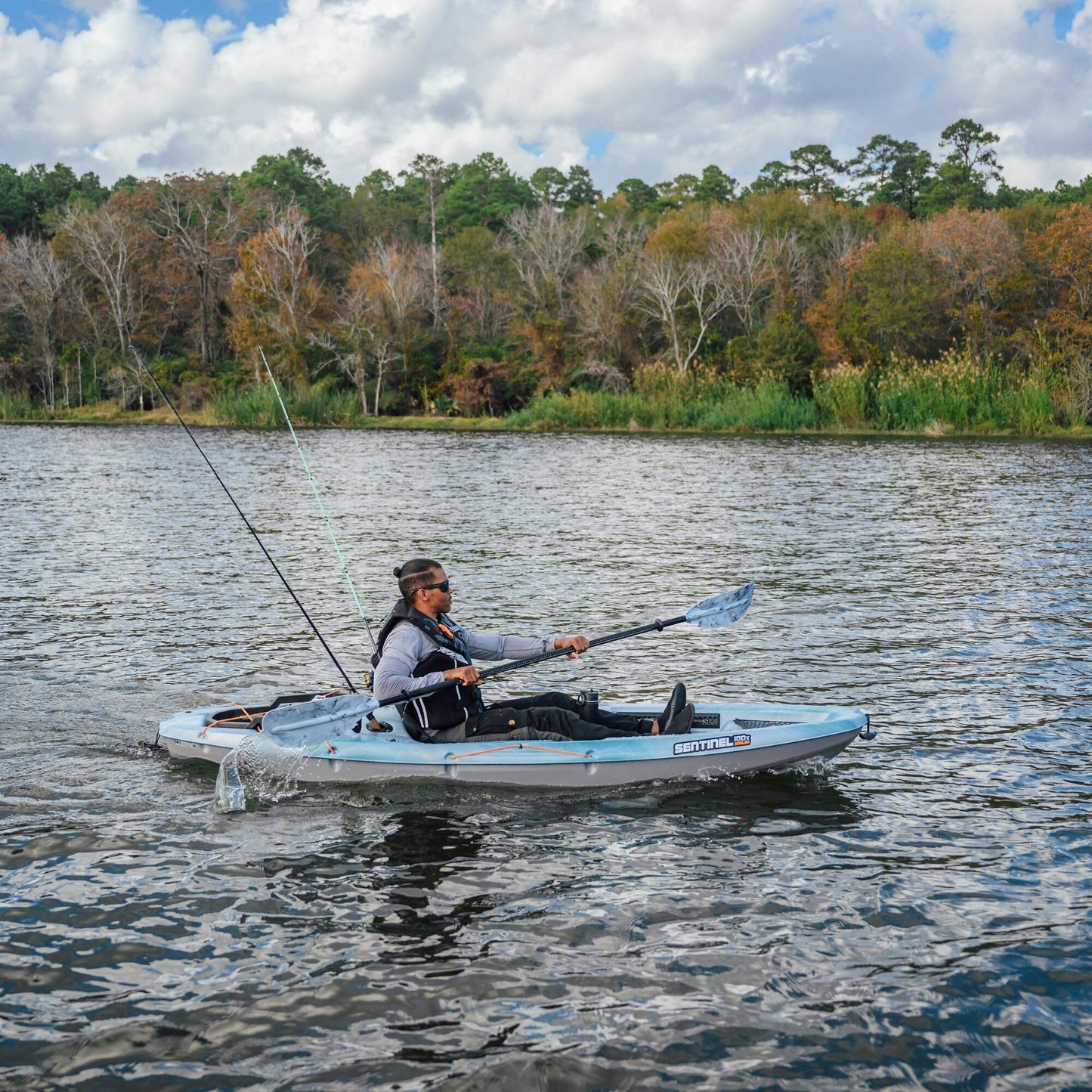 10 ft Sit-On-Top Fishing Kayak with Ergonomic Seat